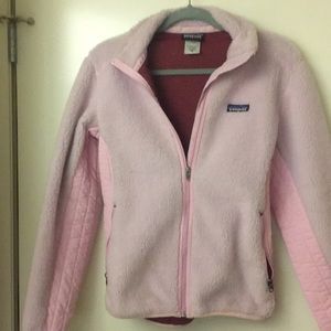 Patagonia synchilla fleece. Pink. Size Medium.
